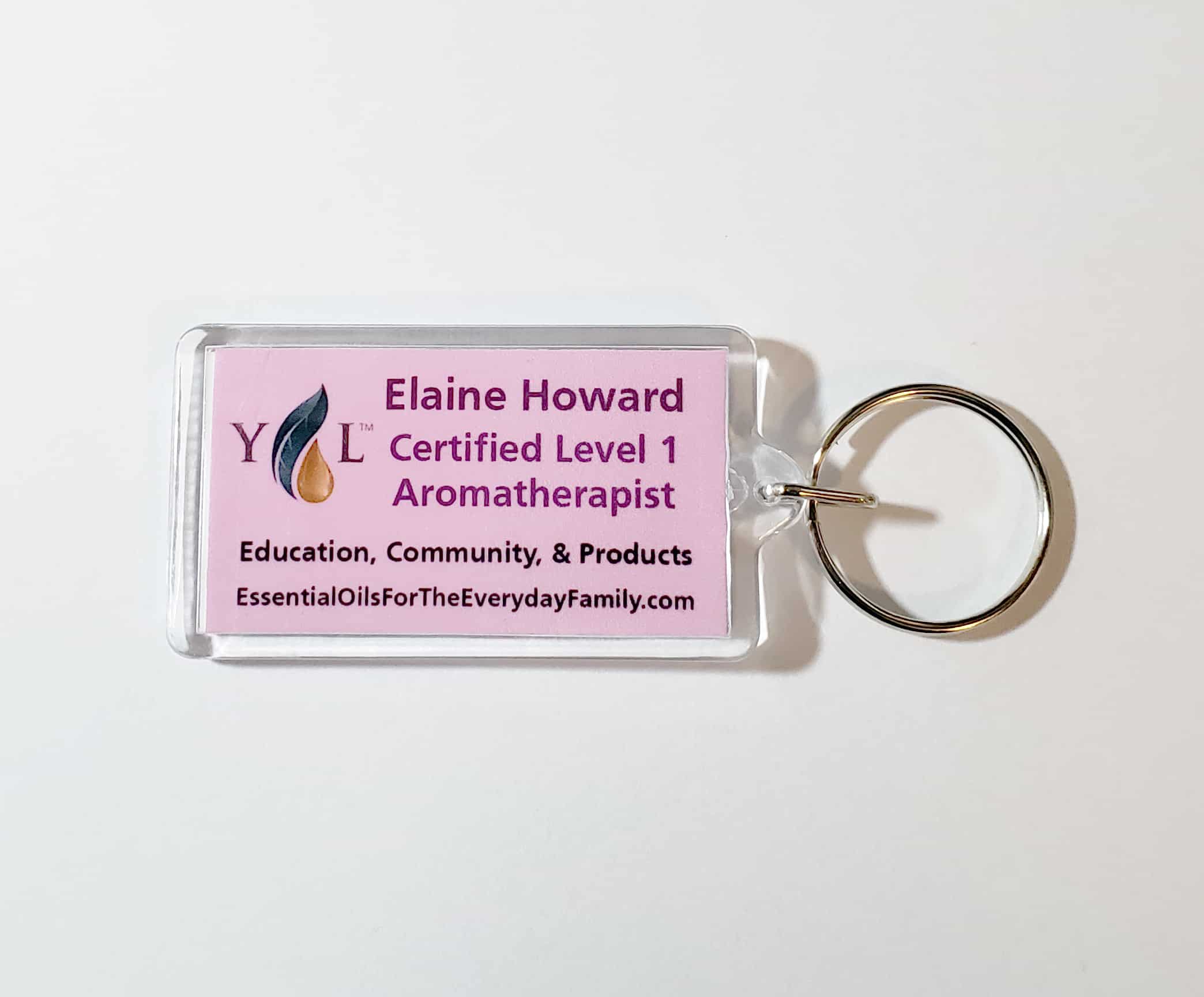 Elaine Howard - Young Living Keychain