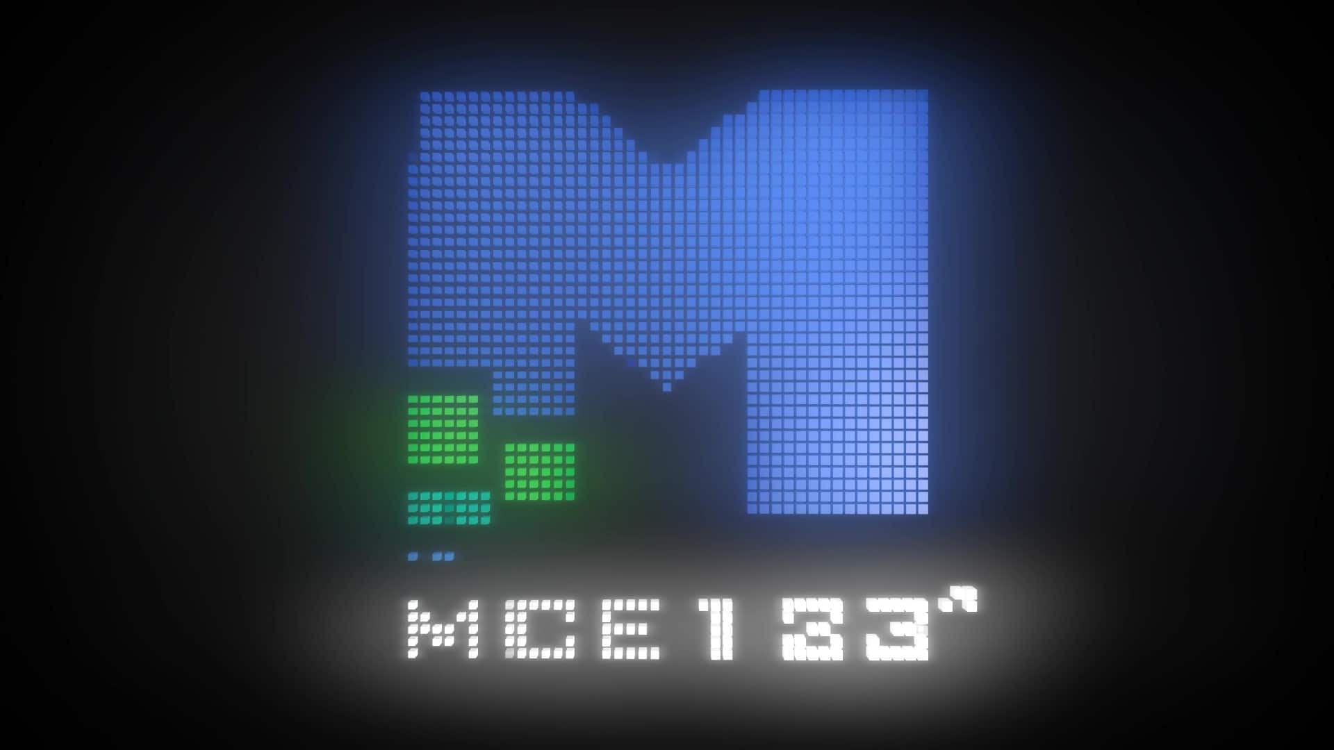 MCE123 Pixelated 3D Logo Intro Video