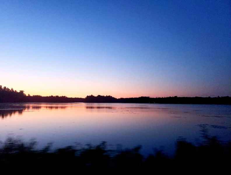 Sunset at The Lake in Barrington, New Hampshire