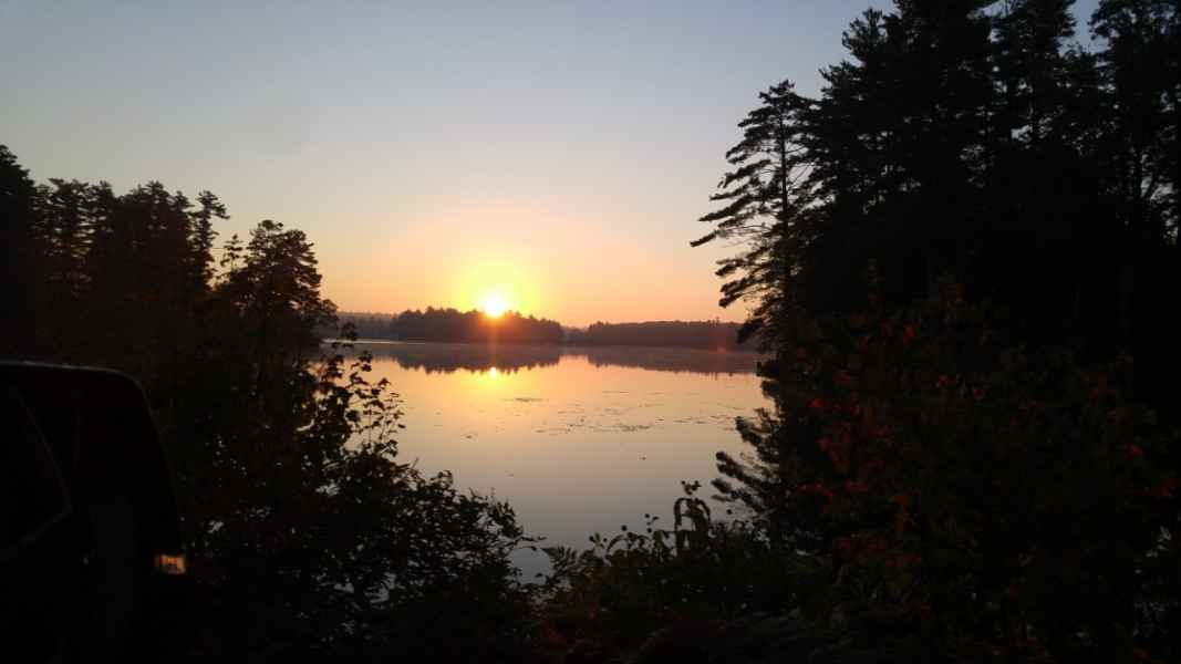 Sunset at The Lake in Barrington, New Hampshire