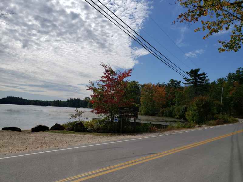 Fall Foliage at the Lake in Barrington