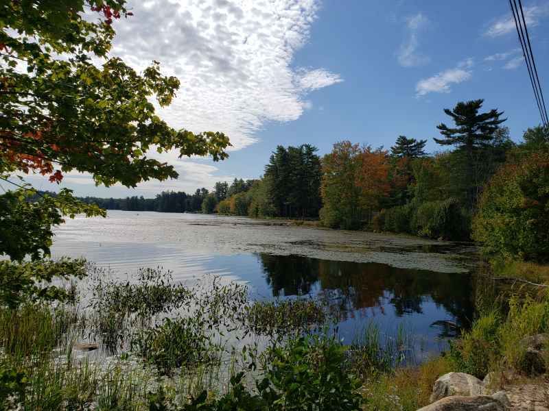 Fall Foliage at the Lake in Barrington