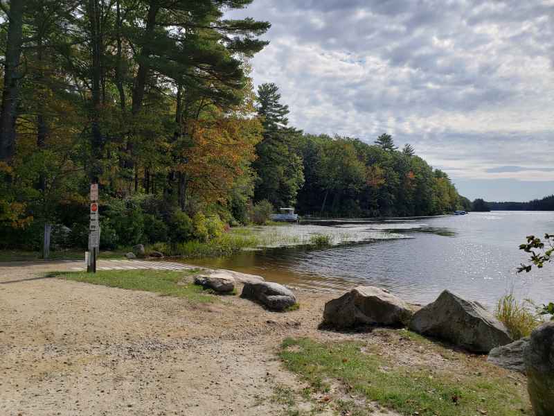 Fall Foliage at the Lake in Barrington