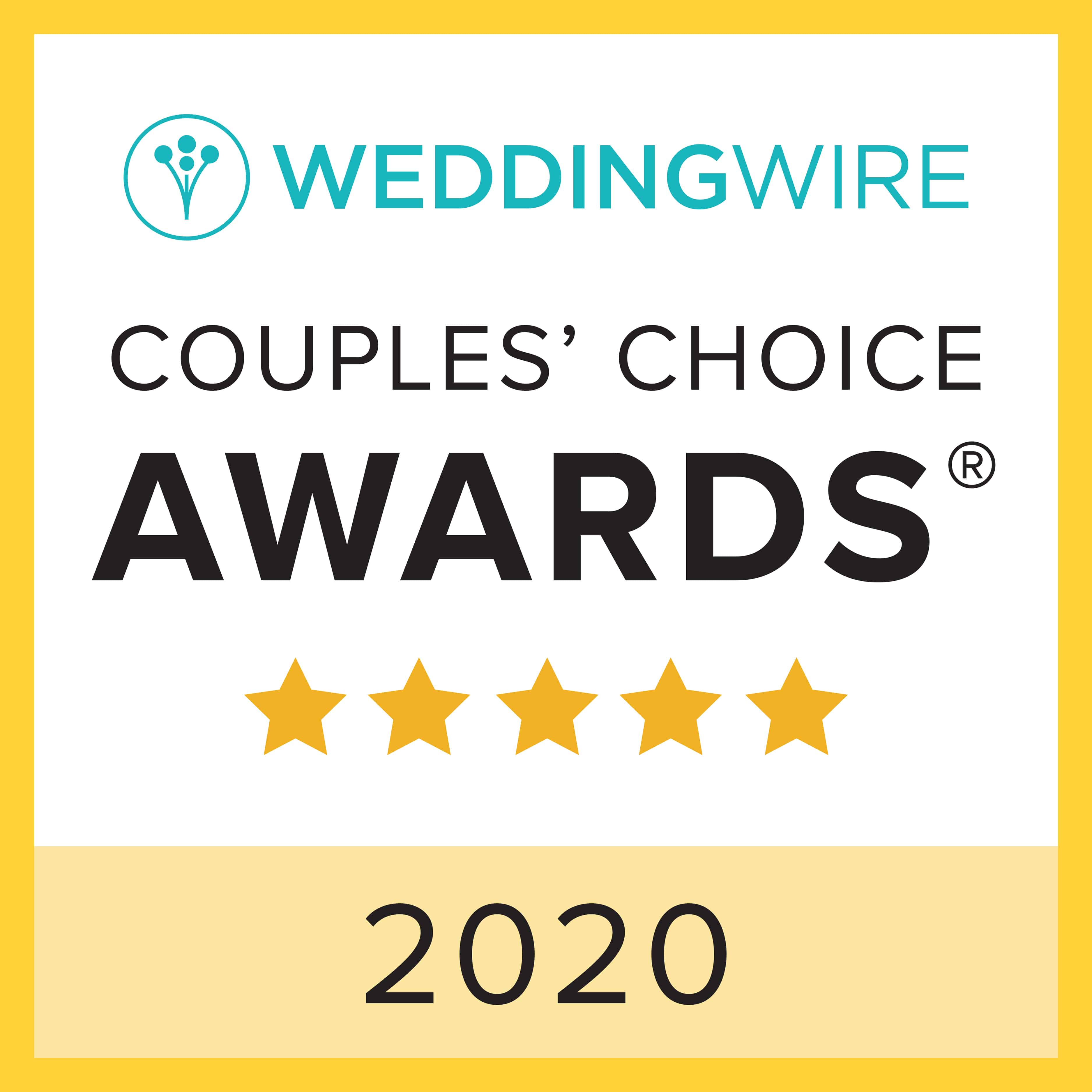 Audio Events Named Winner in 2020 WeddingWire Couples’ Choice Awards®