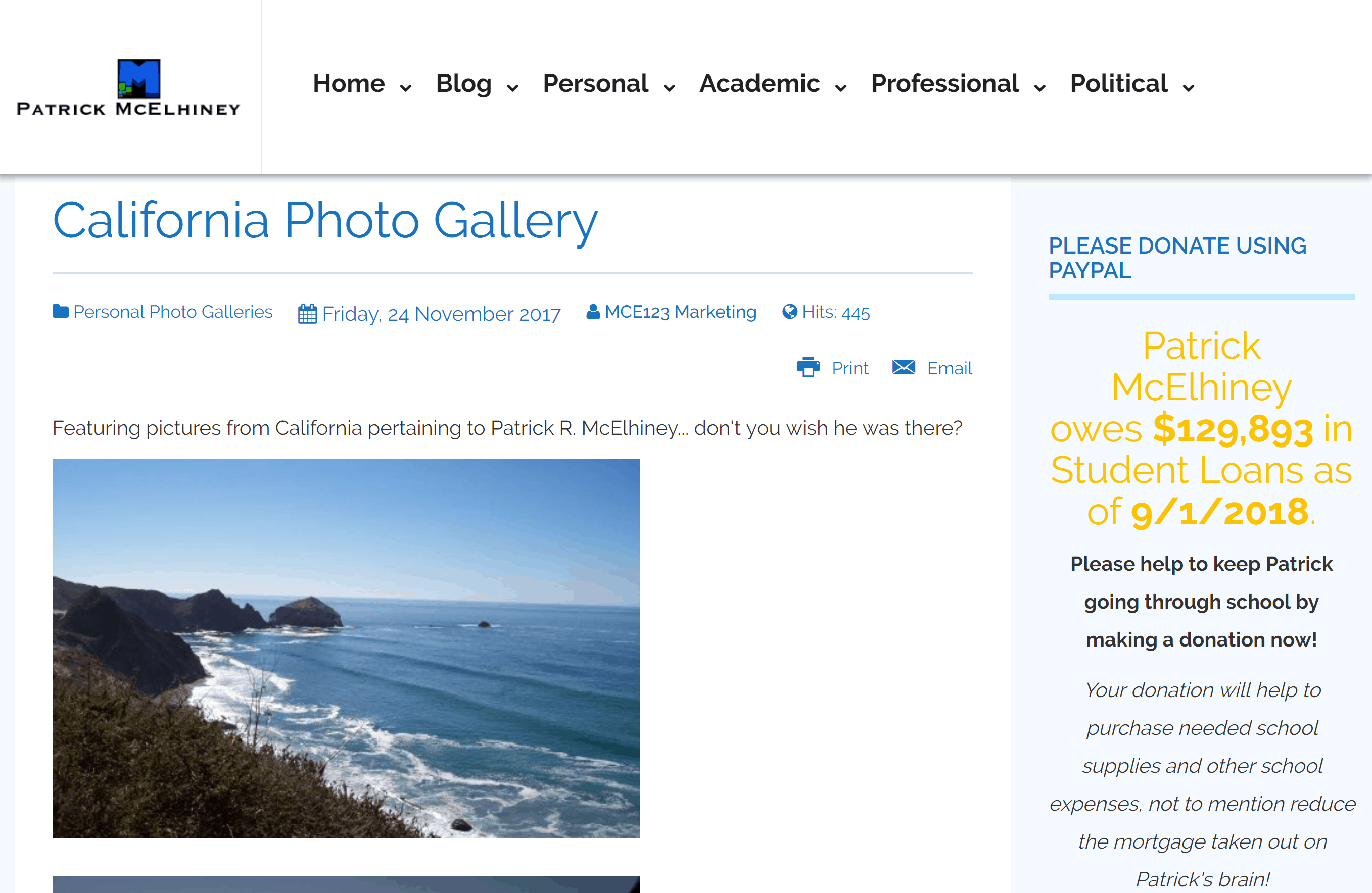 California Photo Gallery (Detail)