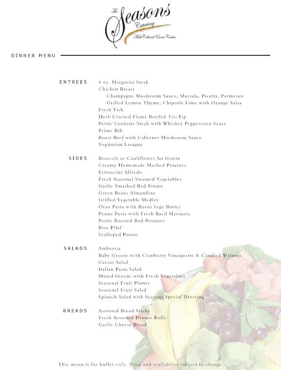 Menu Page 2