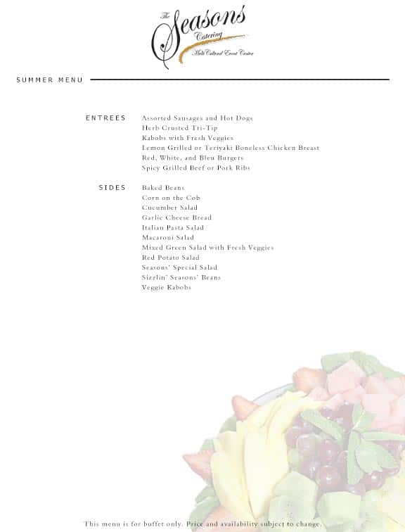 Menu Page 4